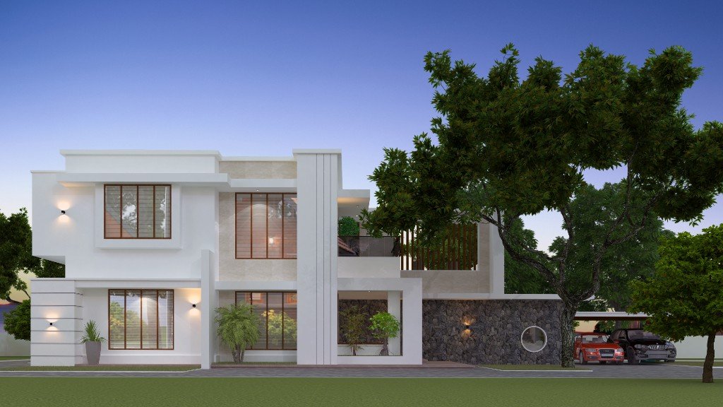 Large contemporary two-storey villa